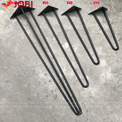 Chân bàn sắt hairpin 2 thanh JCB1205